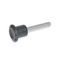 GN 124.2 Stainless Steel Locking Pin with Axial Lock (Ball Retainer) 